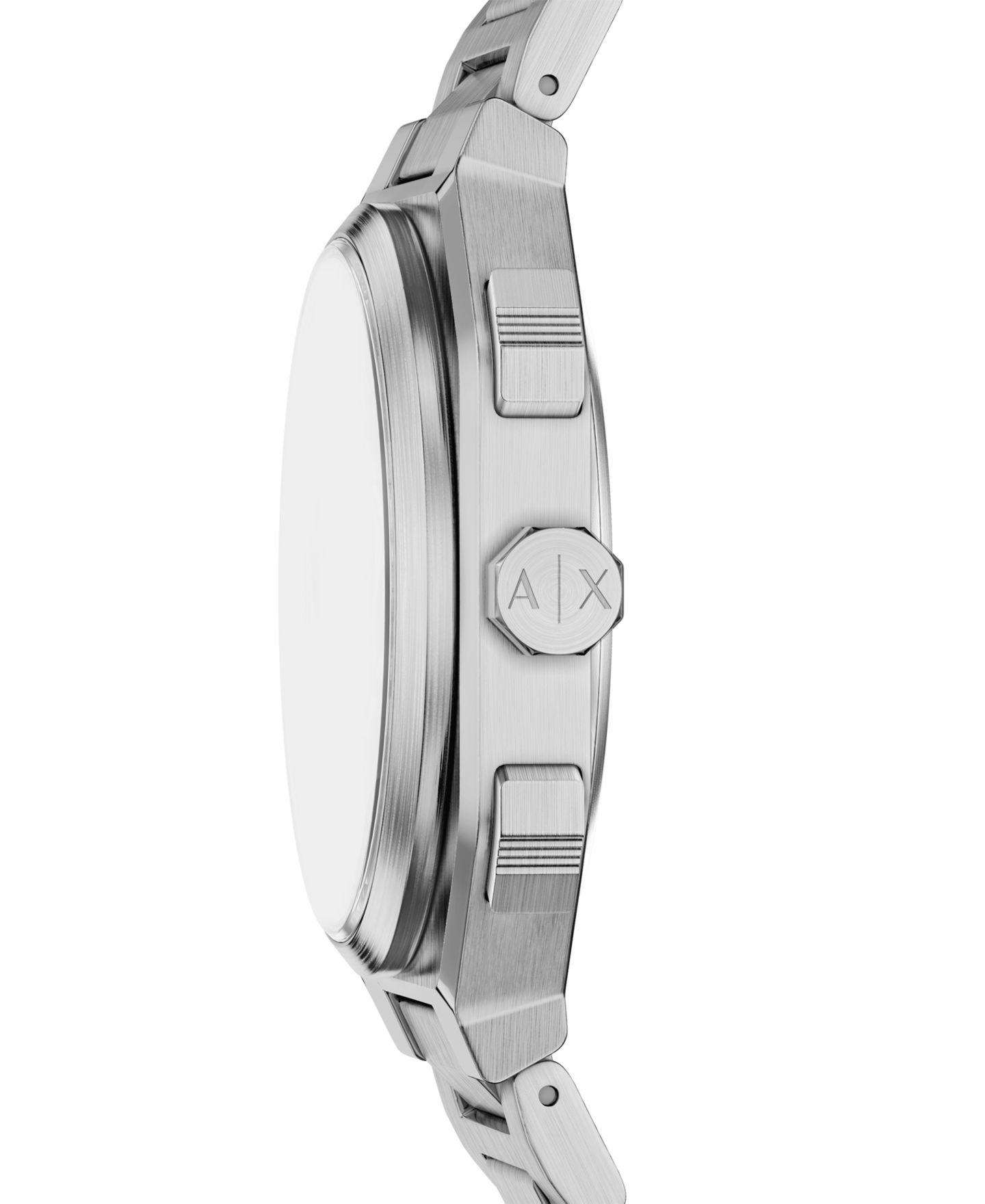 Мужские часы A|X Armani Exchange Quartz Dual Time Silver Stainless Steel 40mm — фото 4