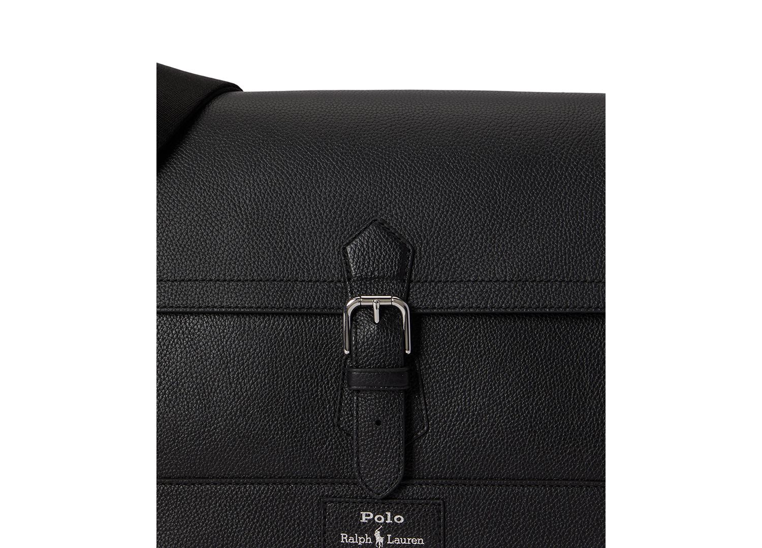 Men's Pebbled Leather Messenger Bag