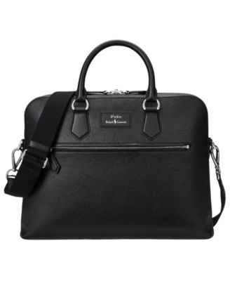 Men's Pebbled Leather Commuter Bag