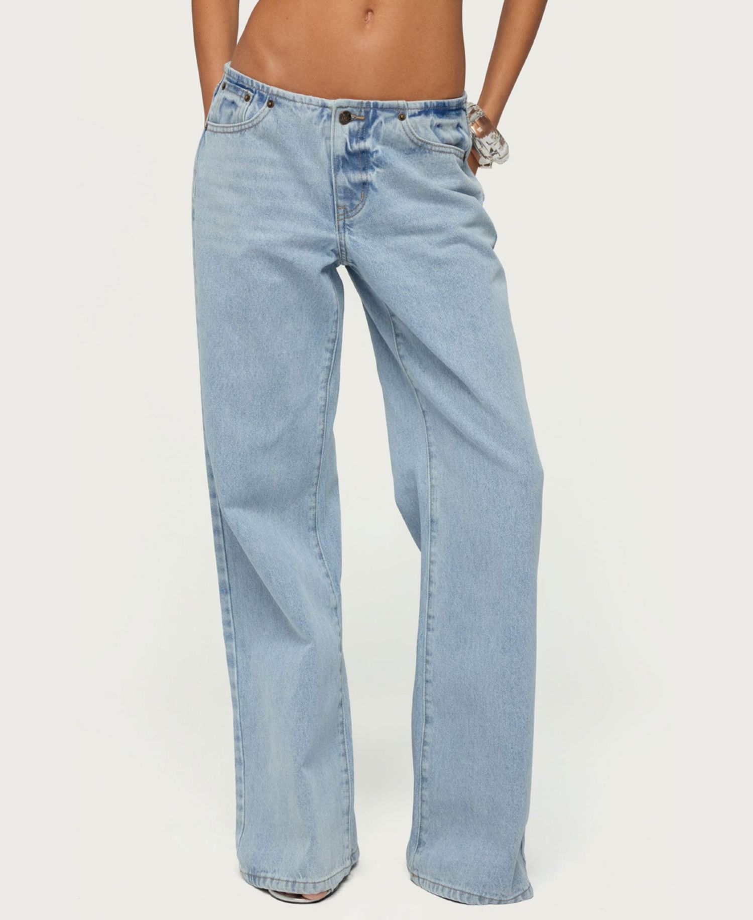 Women's Veya Low-Rise Baggy & Relaxed-Fit Jeans