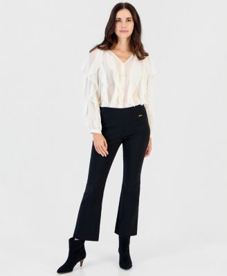 Petite Pull-On Bootcut Pants