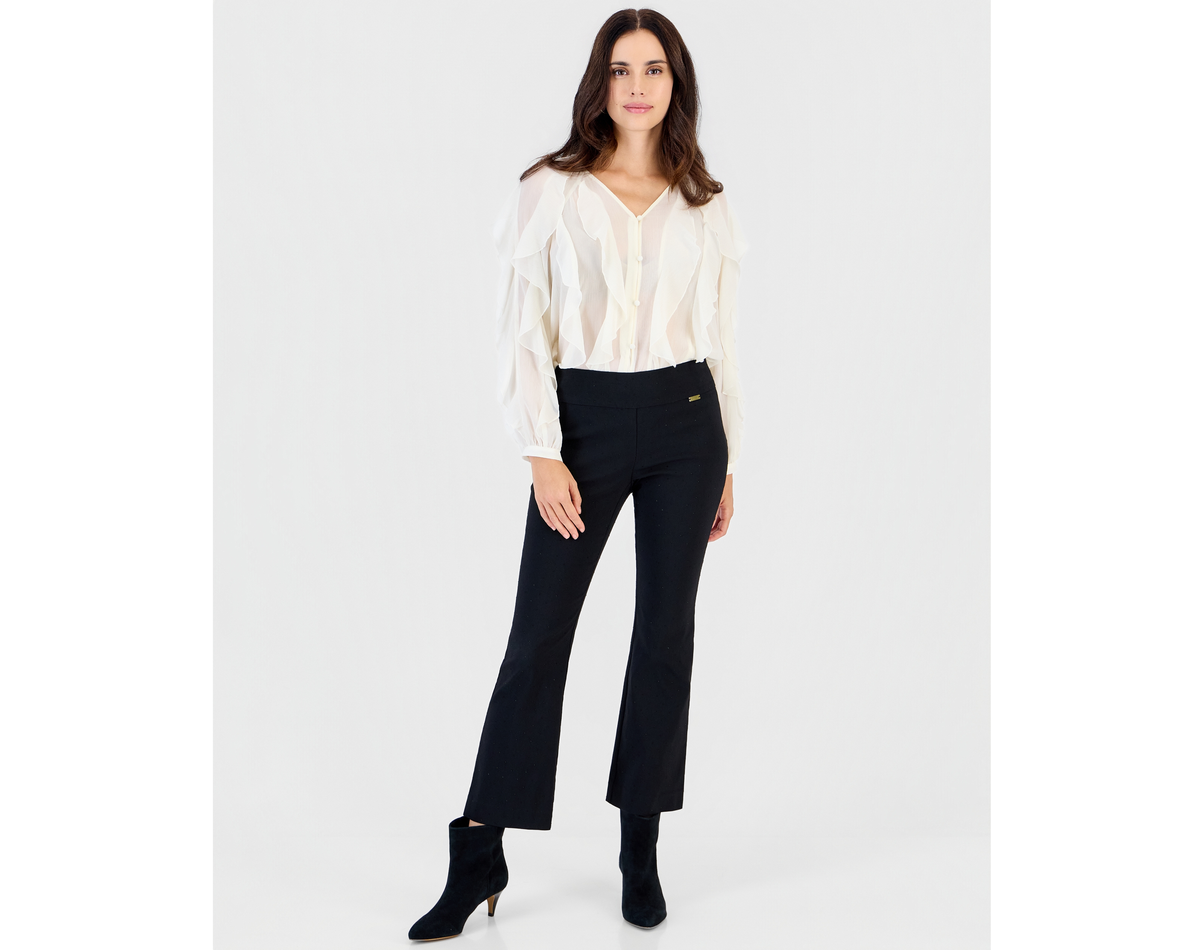 I.n.c. International Concepts Petite Pull-On Bootcut Pants