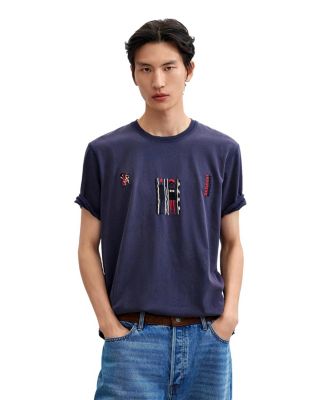 Men's Embroidered knit T-shirt