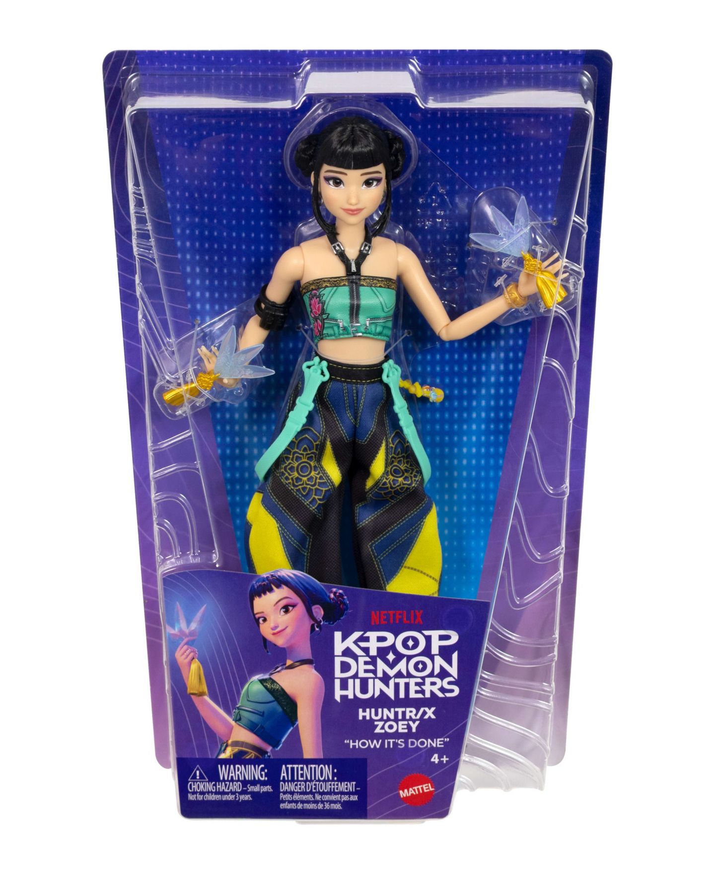 Детская кукла KPop Demon Hunters HUNTR/X "How It's Done" Zoey 11 Posable Joints Fashion Doll, Ages 4+ — фото 6