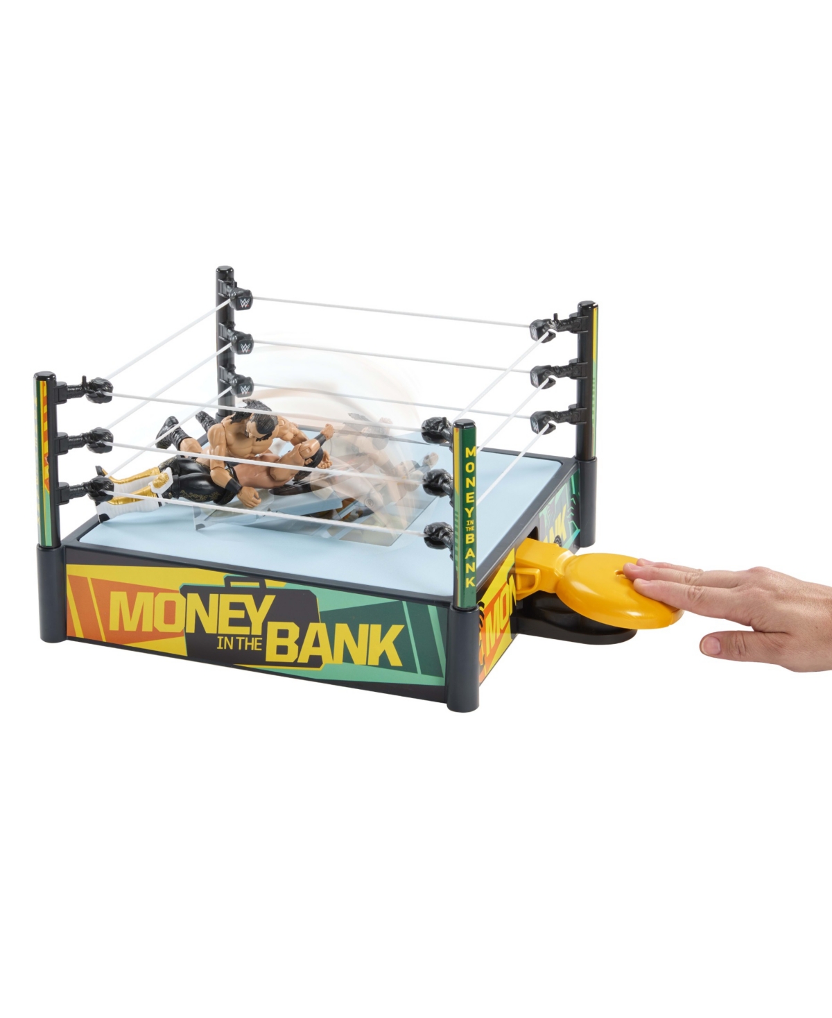 Wwe Money In The Bank Cash-In Ring Playset with 2 Play Modes and 40+ Sounds, Ages 6+