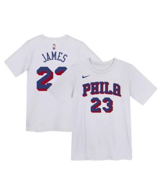 Preschool LeBron James White Philadelphia 76ers Association Name & Number T-Shirt