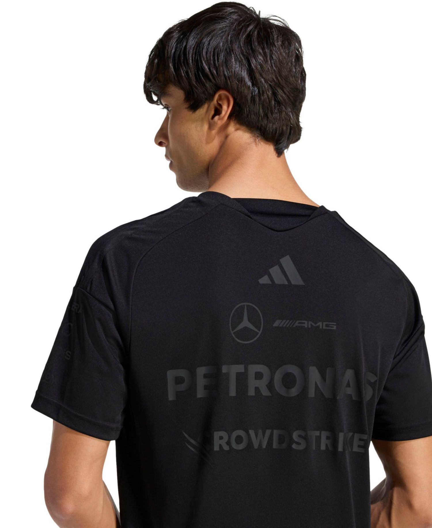 Men's Black Mercedes-AMG Petronas F1 Team Night Driver Climacool T-Shirt