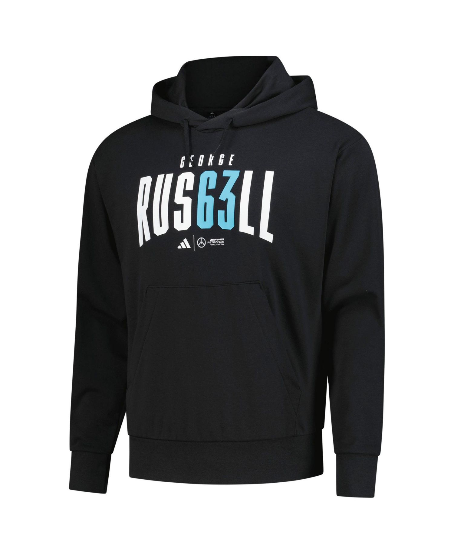 Men's George Russell Black Mercedes-AMG Petronas F1 Team Driver Wear Hoodie