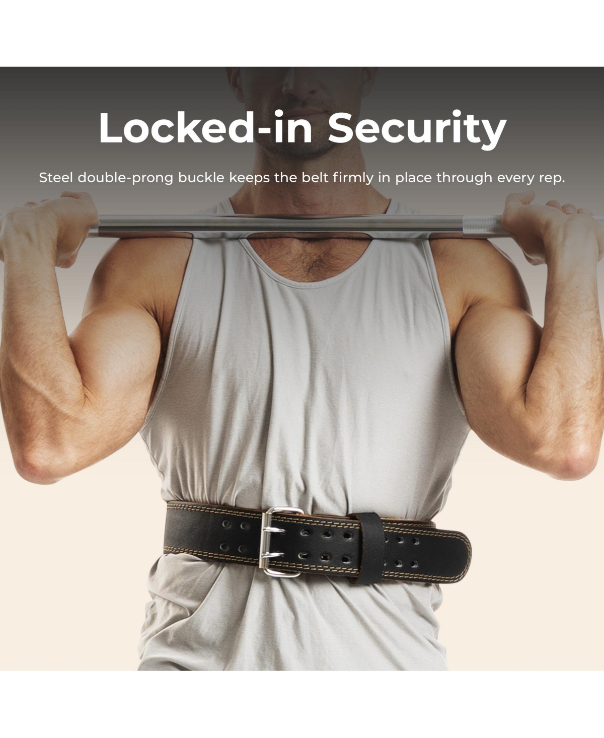 Sunny Health and Fitness Heavy-Duty 6" Leather Weightlifting Belt for Squats, Deadlifts, Powerlifting & Strength Training