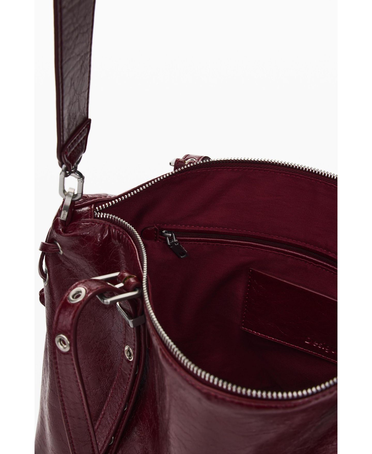 Женская сумка Desigual Large shopper, цвет: Бордовый — фото 4