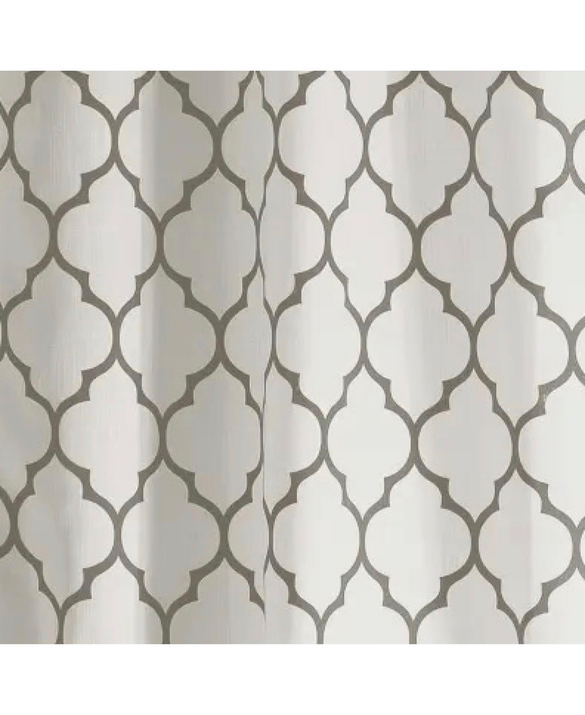 Kate Aurora Extra Long Fallon 2 Piece Sheer Lattice Design Grommet Top Window Curtain Panels - 112 in.