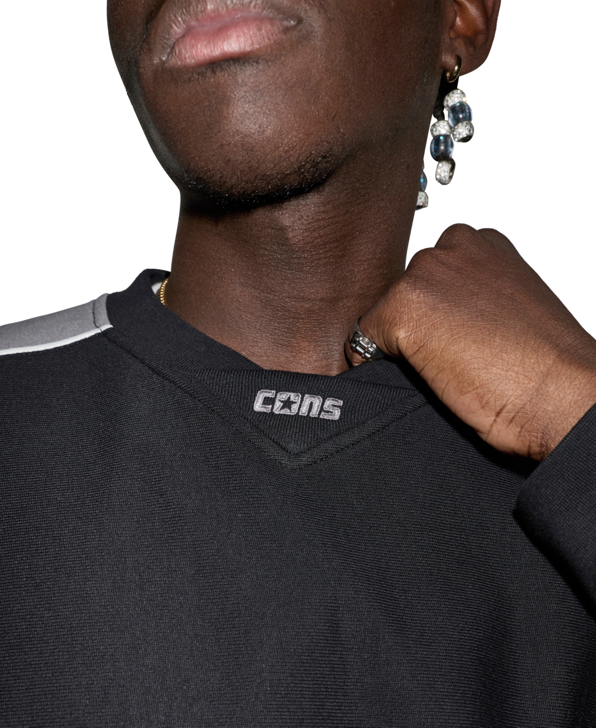 Converse Men's Color-Block Crewneck Sweatshirt