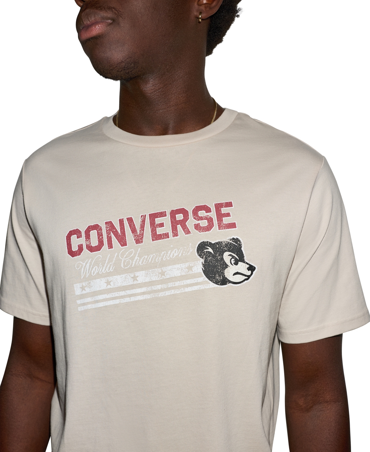 Converse Men's Fighting Bear Graphic T-Shirt