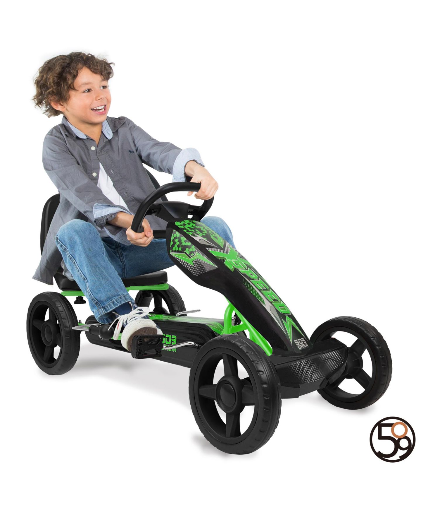 Детская игрушка 509 Crew Xspeed Pedal Go-Kart with Spoke-Rim, Ages 4+ — фото 4