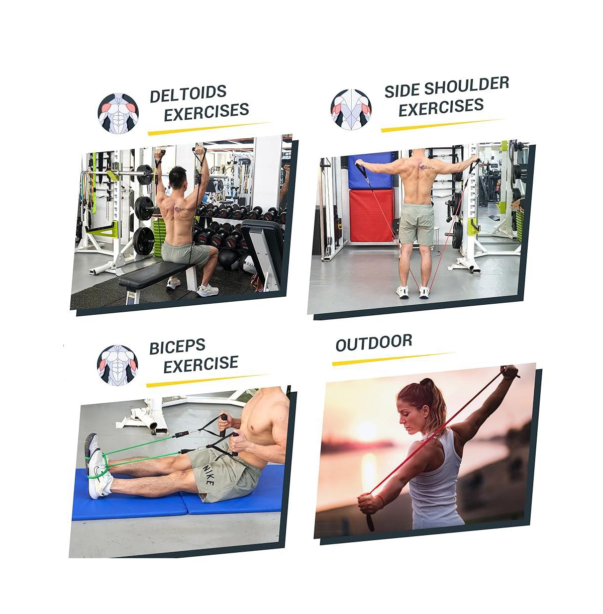 Sevorley Resistance Loop Bands Set for Bodybuilding, Sports Fitness, and Physical Therapy Training
