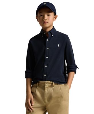 Big Boys Featherweight Cotton Mesh Shirt