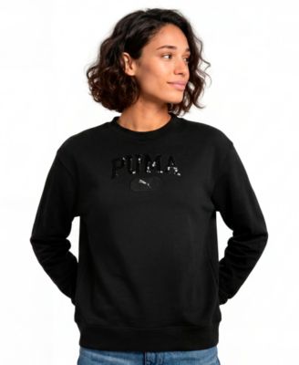 Women's Ess Elevated Sequin Pullover Sweatshirt
