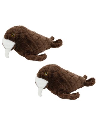Arctic Walrus 2 Pack, Durable Plush Squeaky Dog Toy