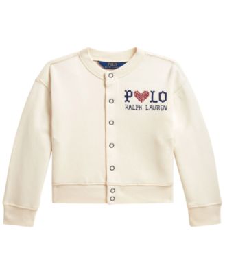 Girls' 2T-6X Logo Fleece Cardigan