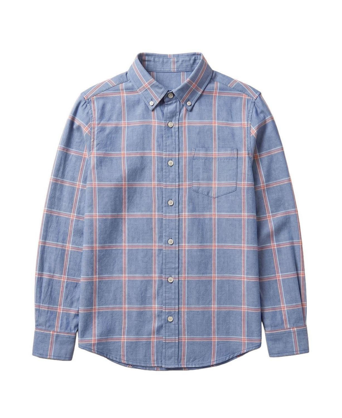 Hope & Henry Little and Big Boys' Organic Long Sleeve Stretch Poplin Shirt