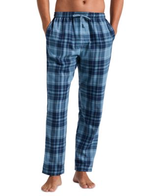 Men's Flannel Plaid Drawstring Waist Sleep Pants