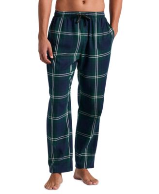 Men's Flannel Plaid Drawstring Sleep Pants