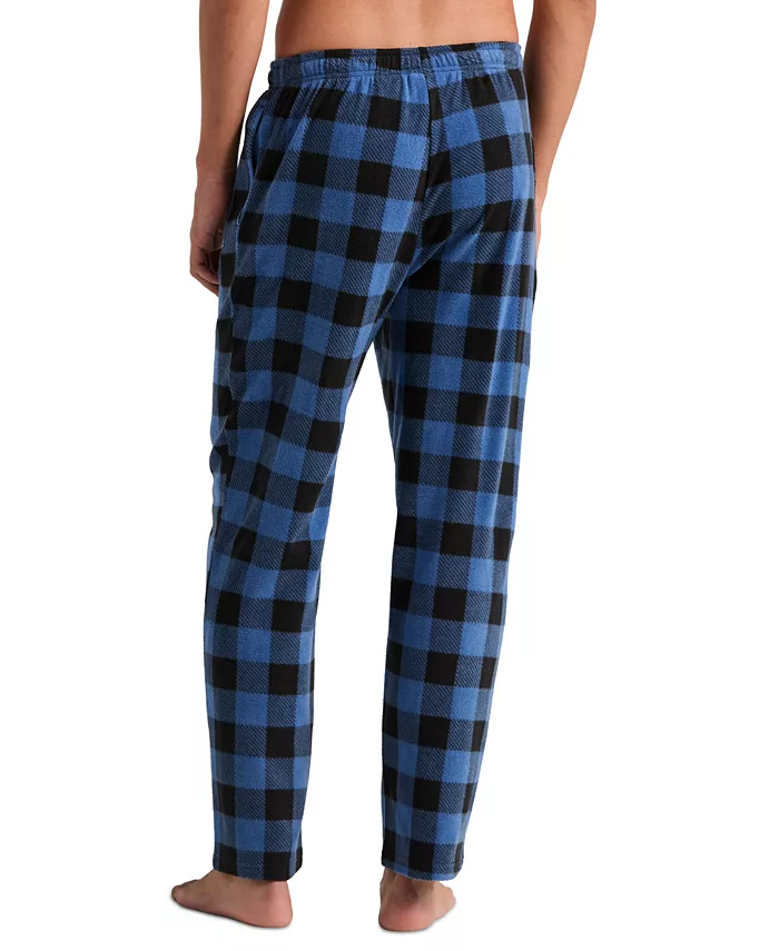 Men's Fleece Buffalo Plaid Sleep Pants - thumbnail 8