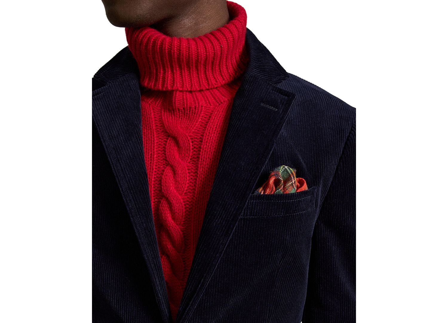 Men's Polo Modern Stretch Corduroy Suit Jacket