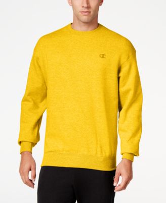 champion sweatshirt yellow mens
