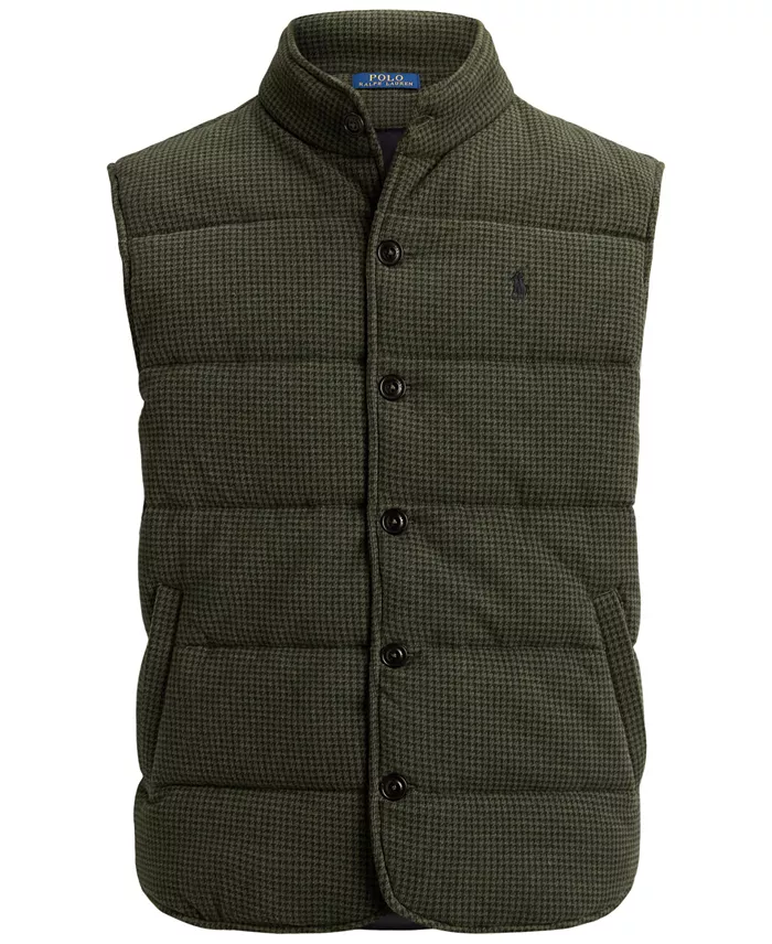 Men's Houndstooth Regular-Fit Estate-Rib Vest - thumbnail 6