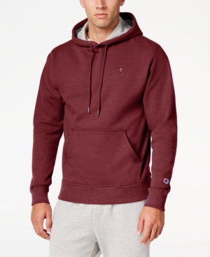 Champion Power Blend Fleece Pullover Hoodie In Maroon