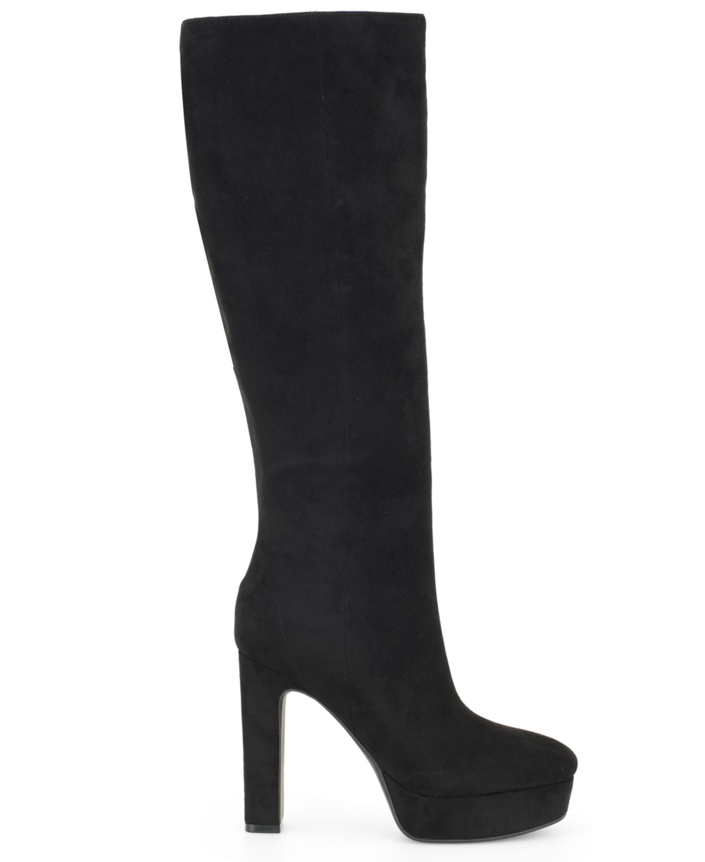 Женские нарядные ботинки Nine West Duane на платформе и устойчивом каблуке, цвет: Чёрный — фото 2