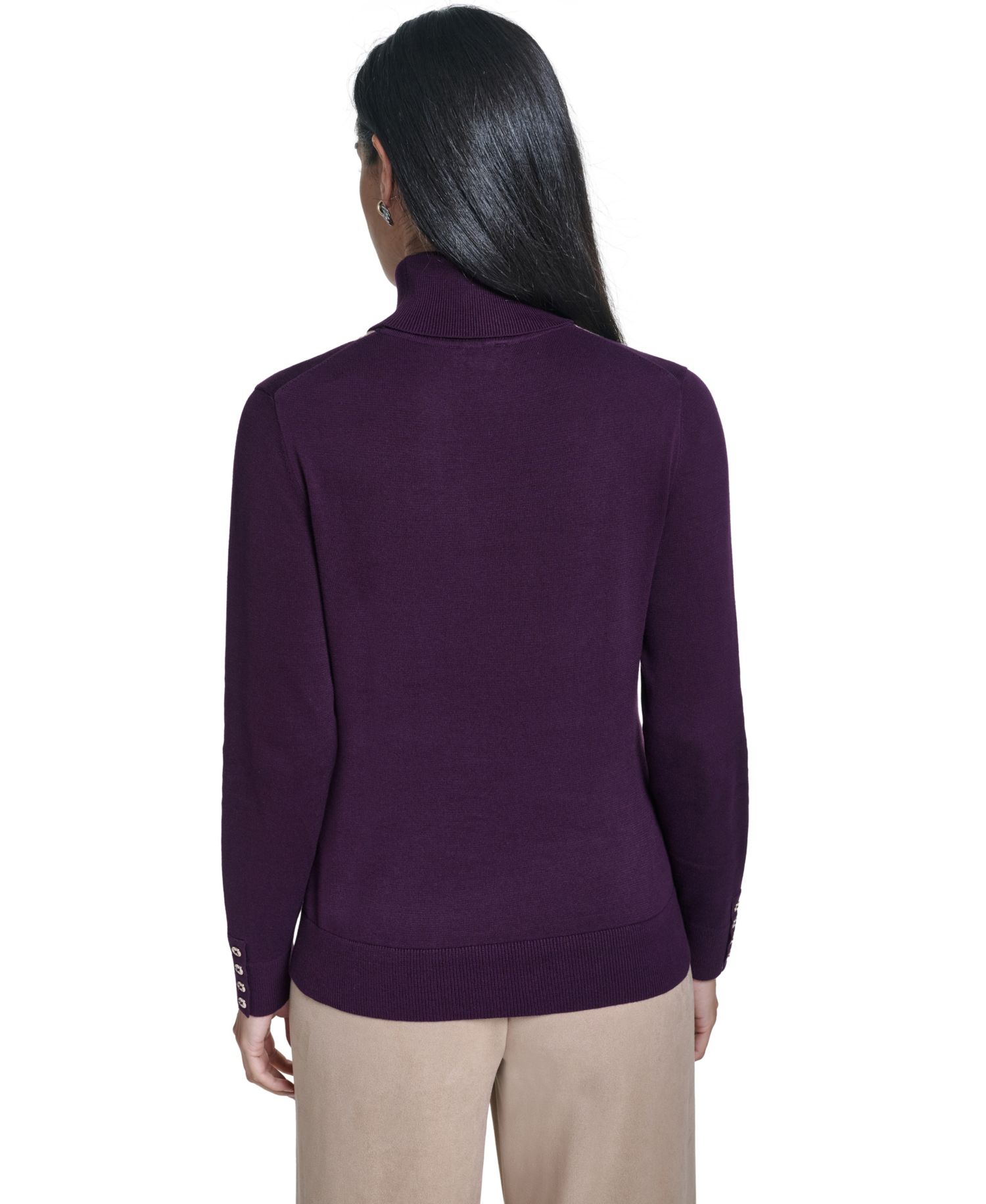Women's Argyle Turtleneck Sweater