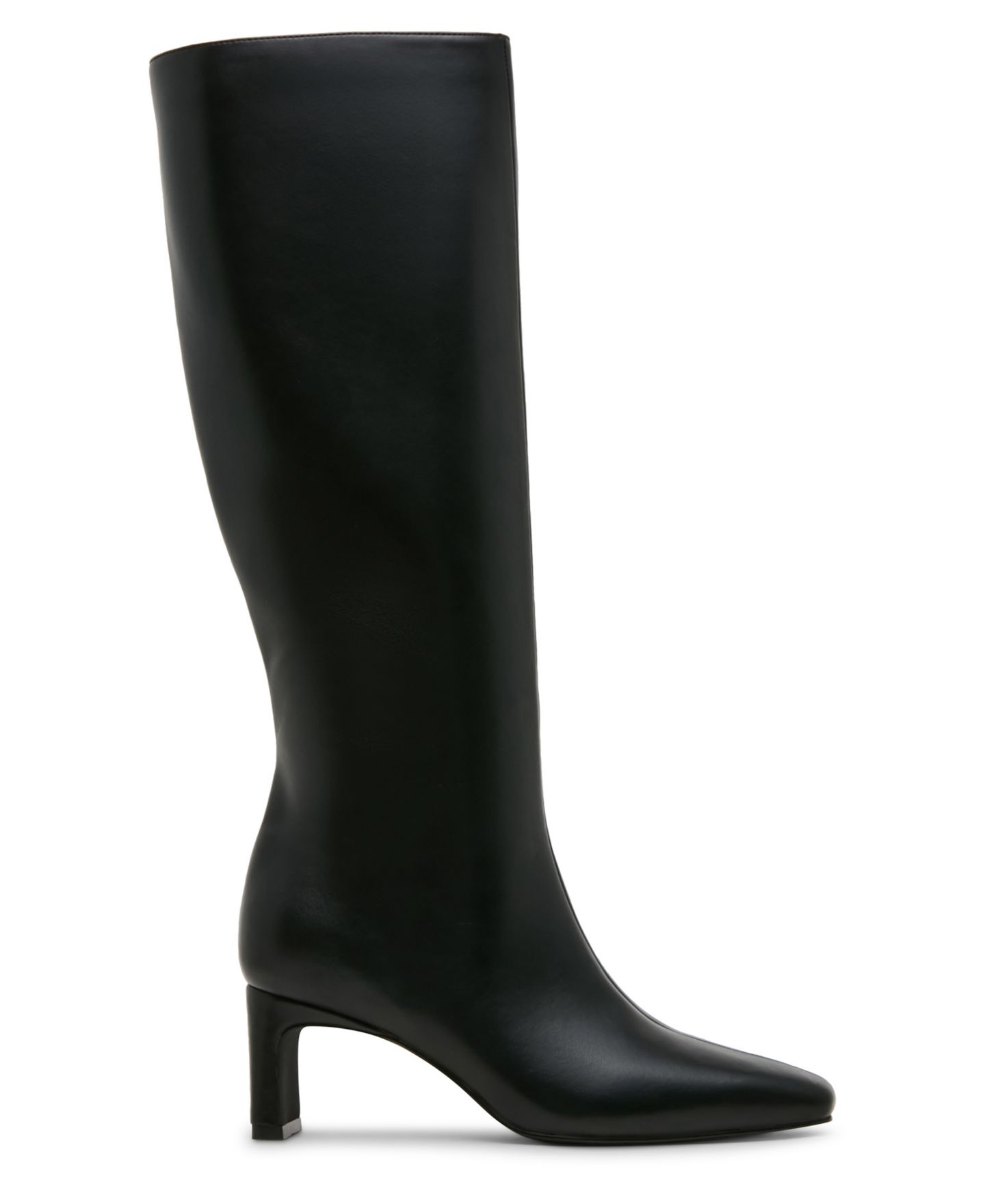 Женские ботинки Madden Girl Admyre Stovepipe Blade Heel Tall Dress Boots, Regular & Wide-Calf, цвет: Чёрный — фото 2