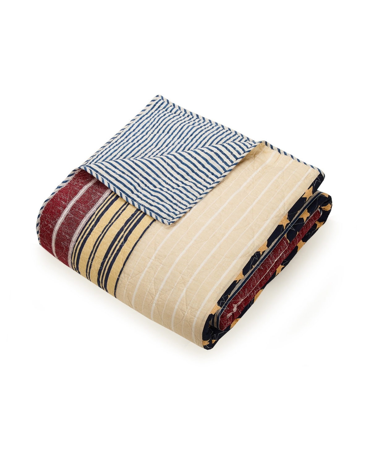 Modern Heirloom Americana Patchwork Cotton 3-Piece Quilt Set