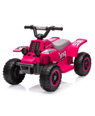 Electric 4-Wheeler Ride-On ATV, 6V Battery Powered, Push-Button Accelerator, Up to 55 lbs, Ages 3+