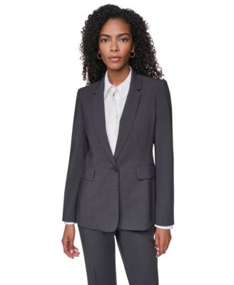 Petites Pick-Stitch Single-Button Blazer, Created for Macy's