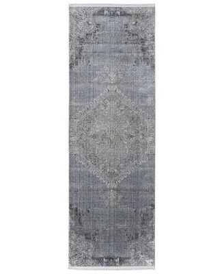 Sarrant R3963 Charcoal 2'8" x 12' Runner Rug