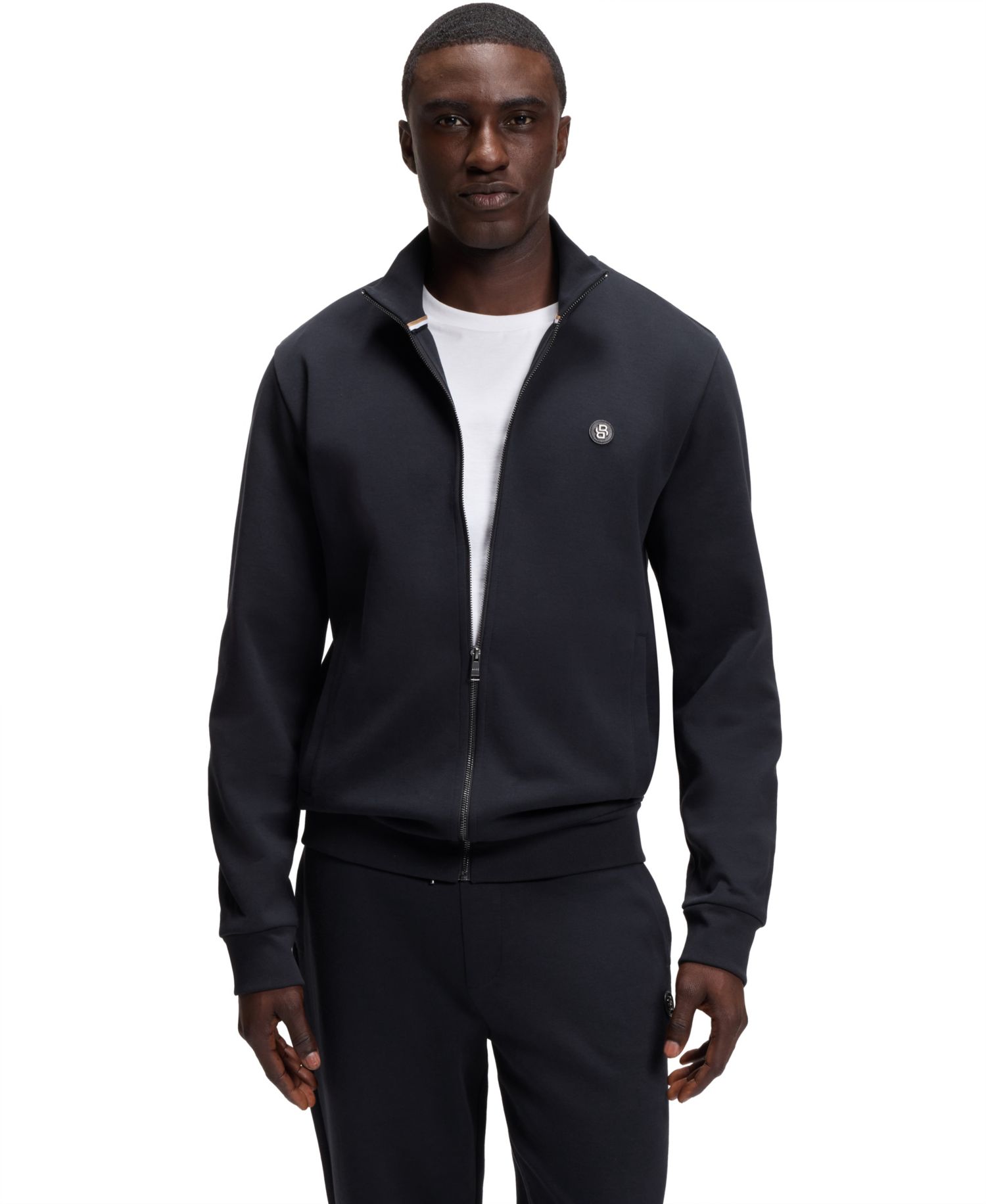 Men's Cotton-Blend Monogram Badge Sweatshirt