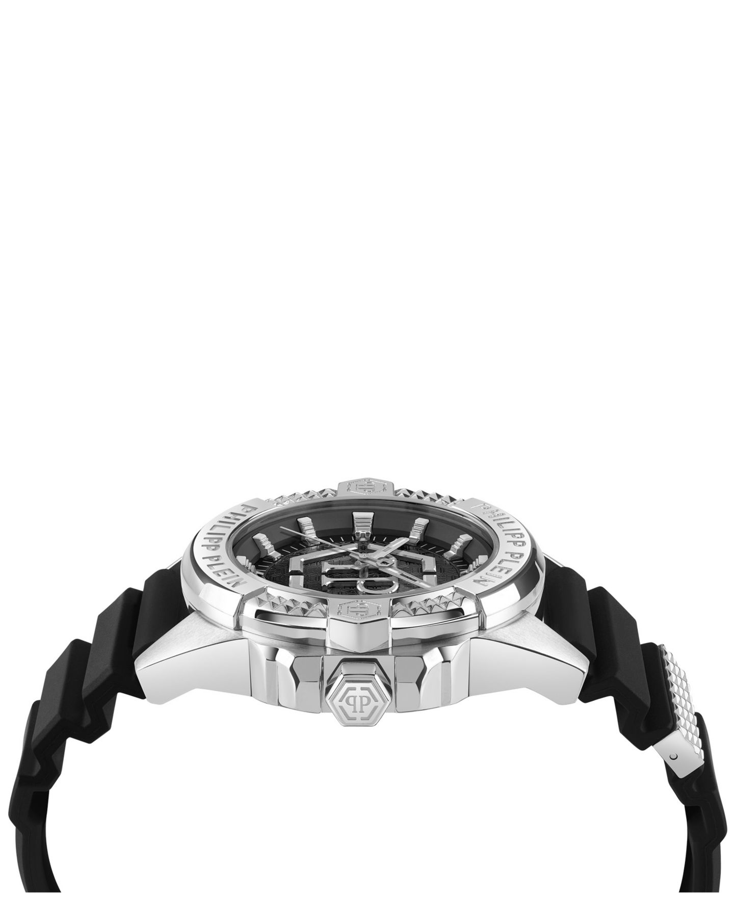 Мужские часы Philipp Plein Majesty Black Silicone Strap Watch 45mm — фото 2