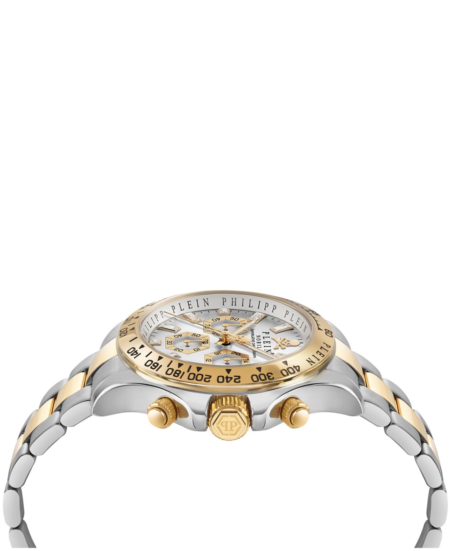 Мужские часы Philipp Plein Nobile Two-Tone Stainless Steel Bracelet Watch 43mm — фото 2