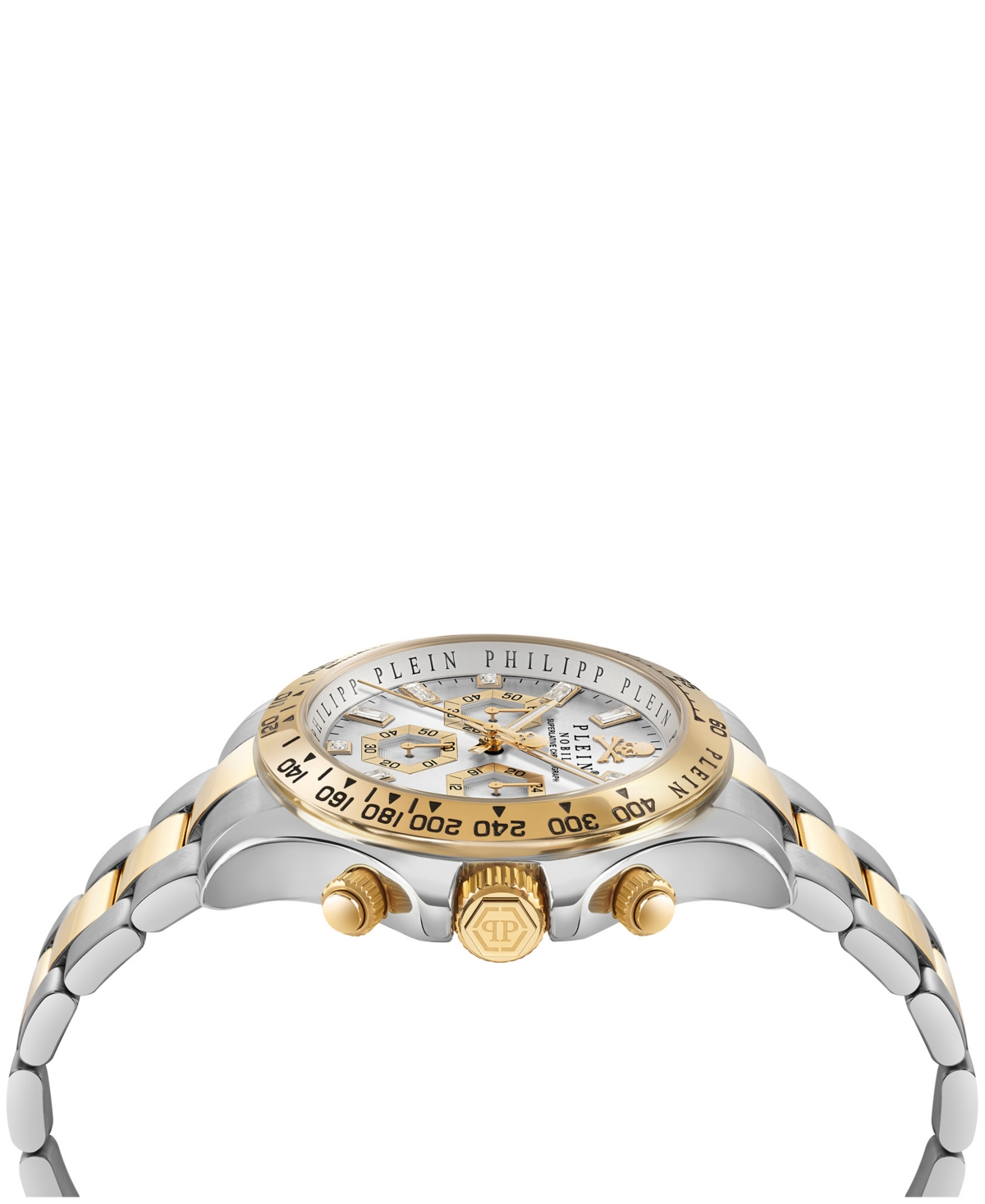 Philipp Plein Nobile Men's Two Tone Stainless Steel Bracelet Watch 43mm
