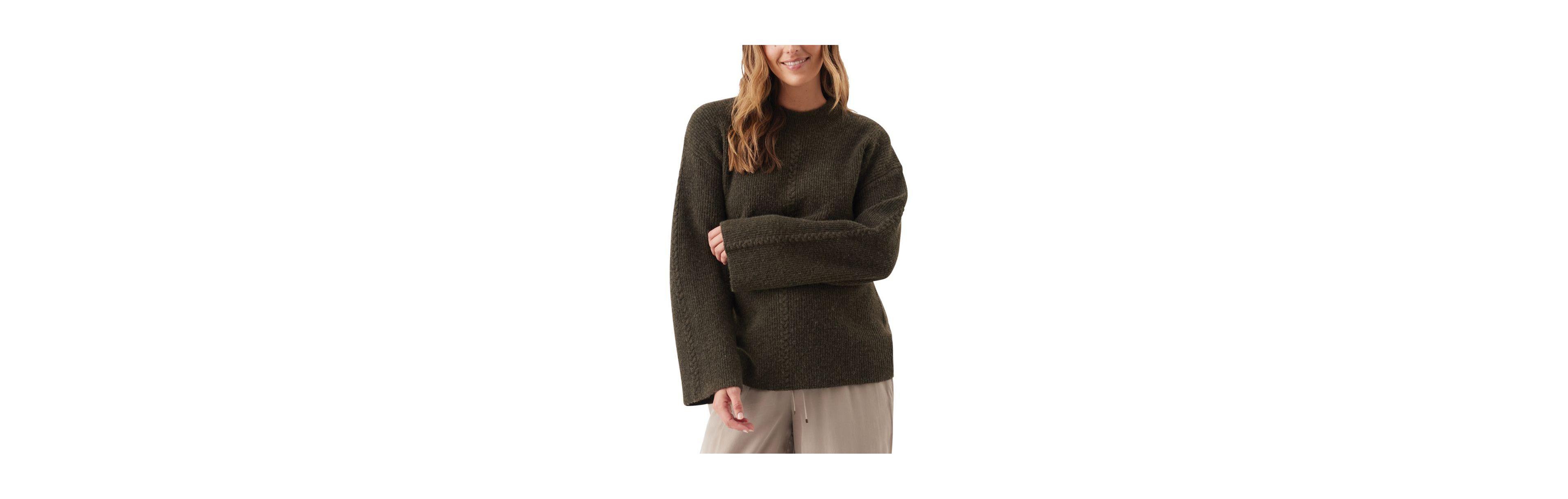 Ripe Maternity Starci Cable-Knit Crewneck Pullover Sweater