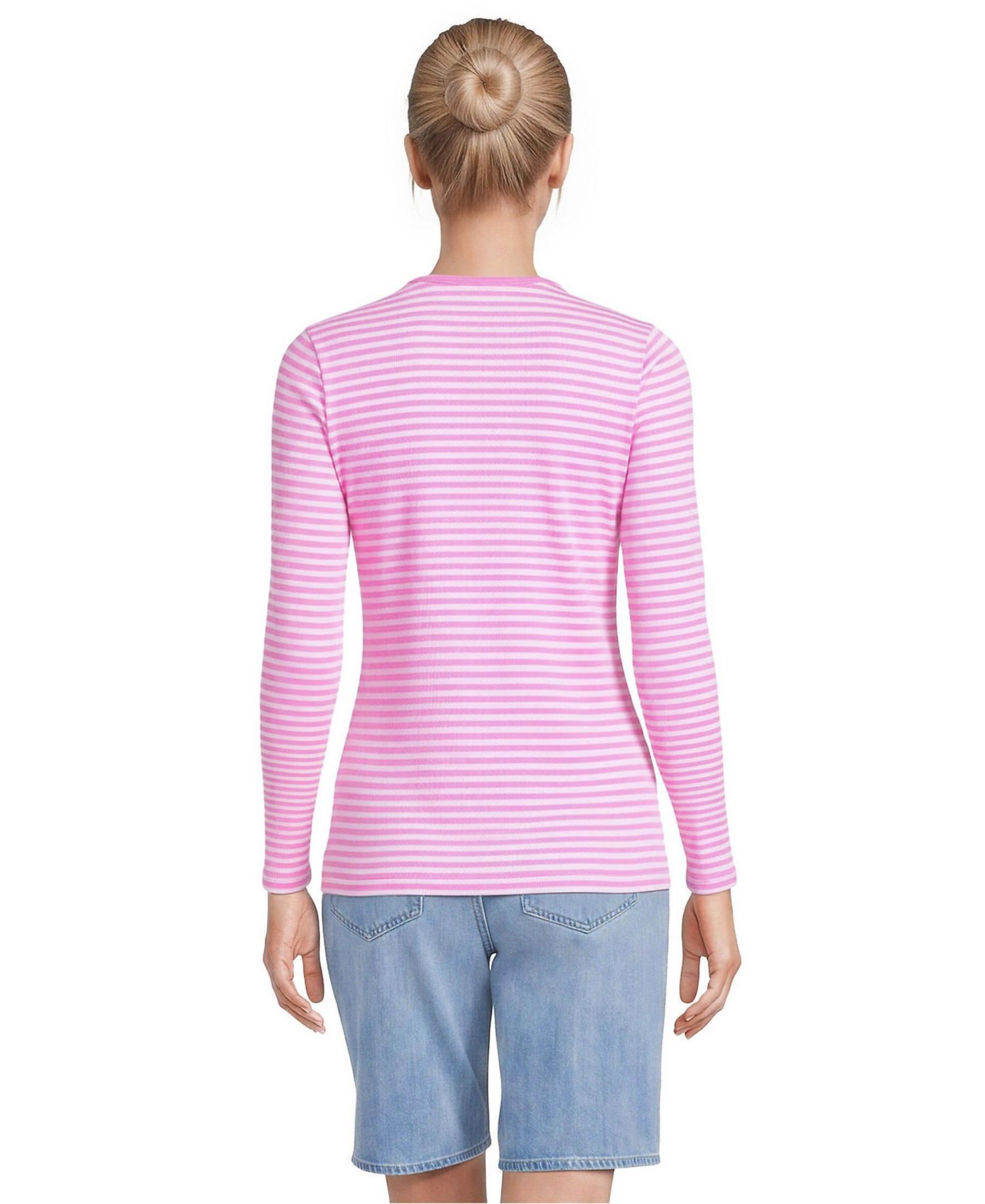 Women's Long Sleeve Micro Rib T-Shirt