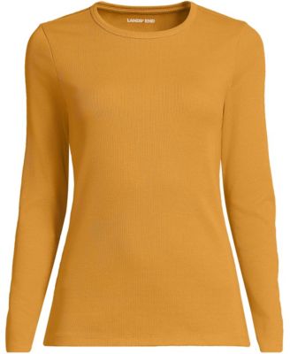 Women's Tall Long Sleeve Micro Rib T-Shirt