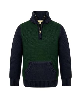 Little and Big Boys' S- XL Organic Half Zip Kanga Sweater