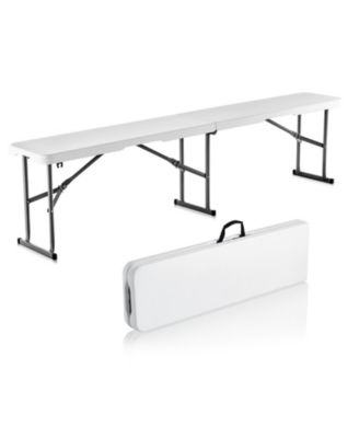 6 ft Portable Folding Bench HDPE Seat for Indoor Outdoor Picnic Patio Camping 1 Pack