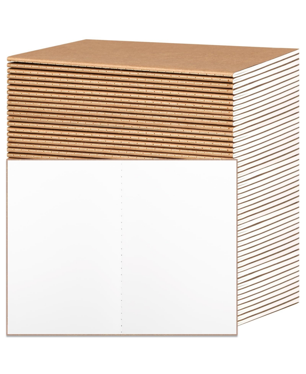 Danrong 48 Pack Blank Journals Bulk Travel Office Soft Cover Notebooks 80gsm Paper