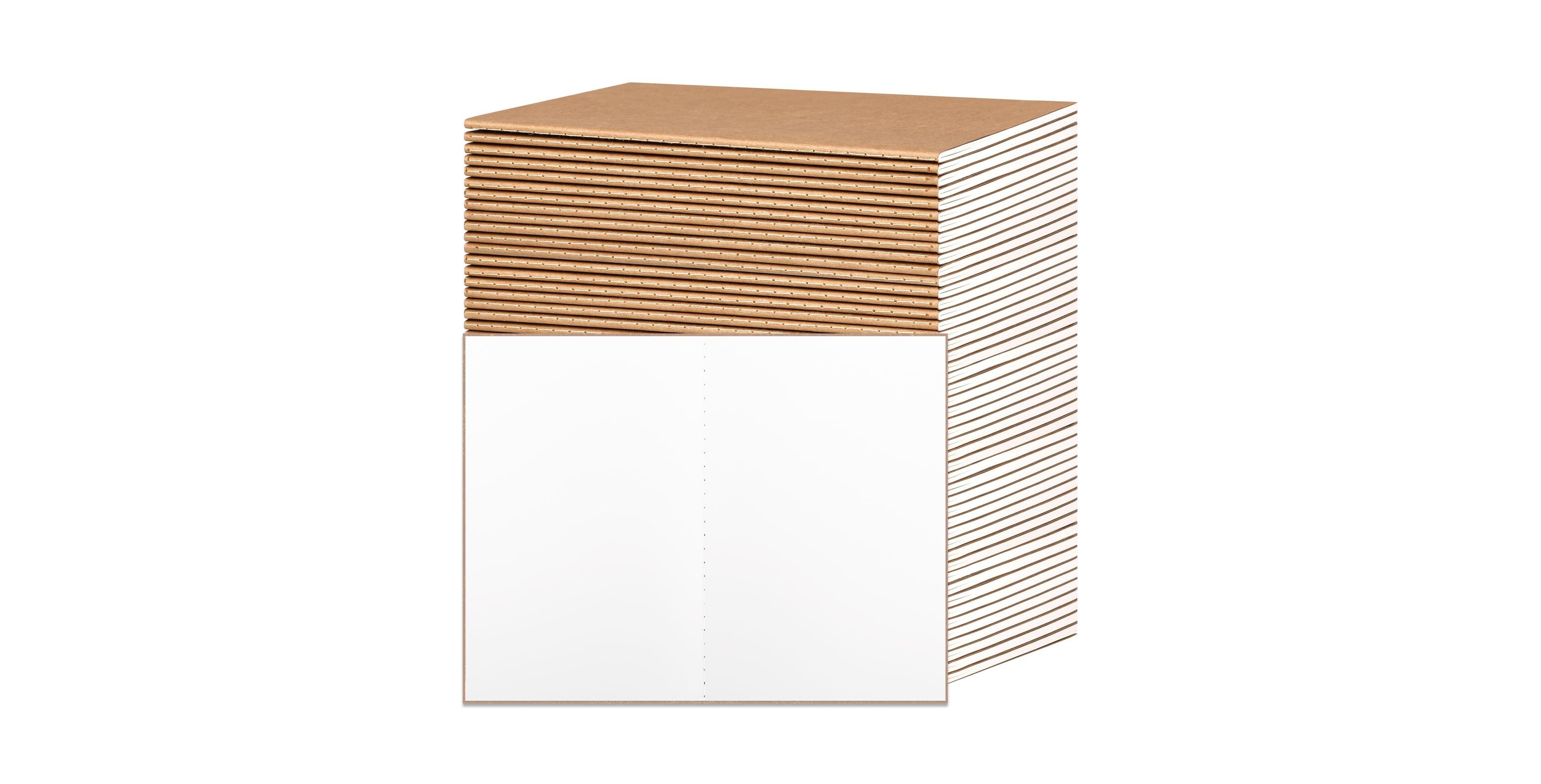 Danrong 48 Pack Blank Journals Bulk Travel Office Soft Cover Notebooks 80gsm Paper