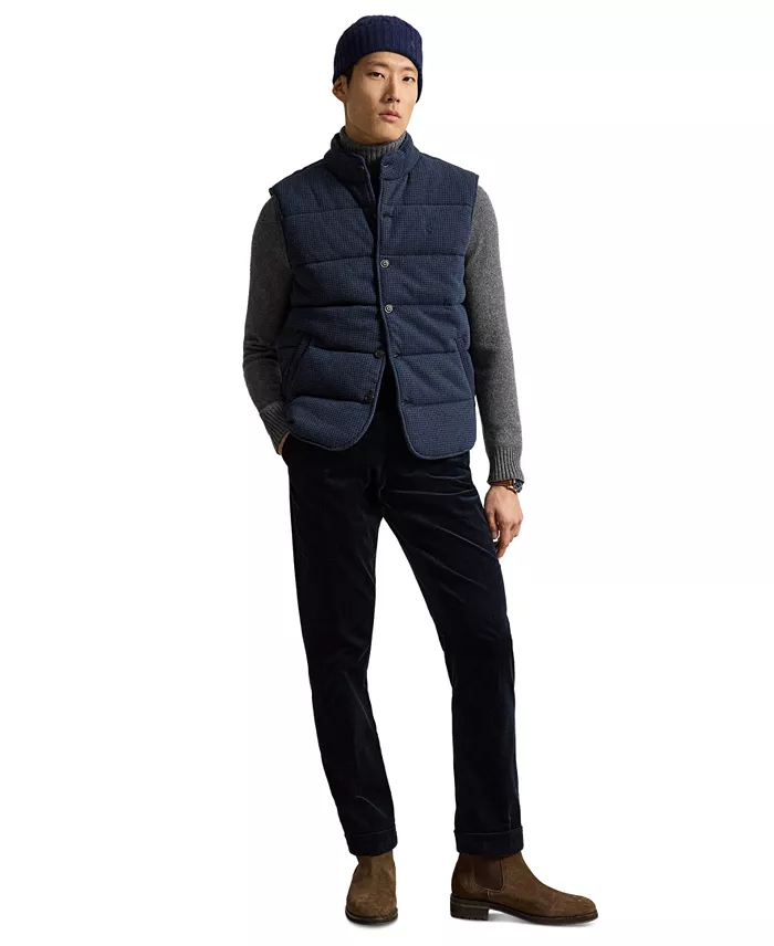 Men's Houndstooth Regular-Fit Estate-Rib Vest - thumbnail 8